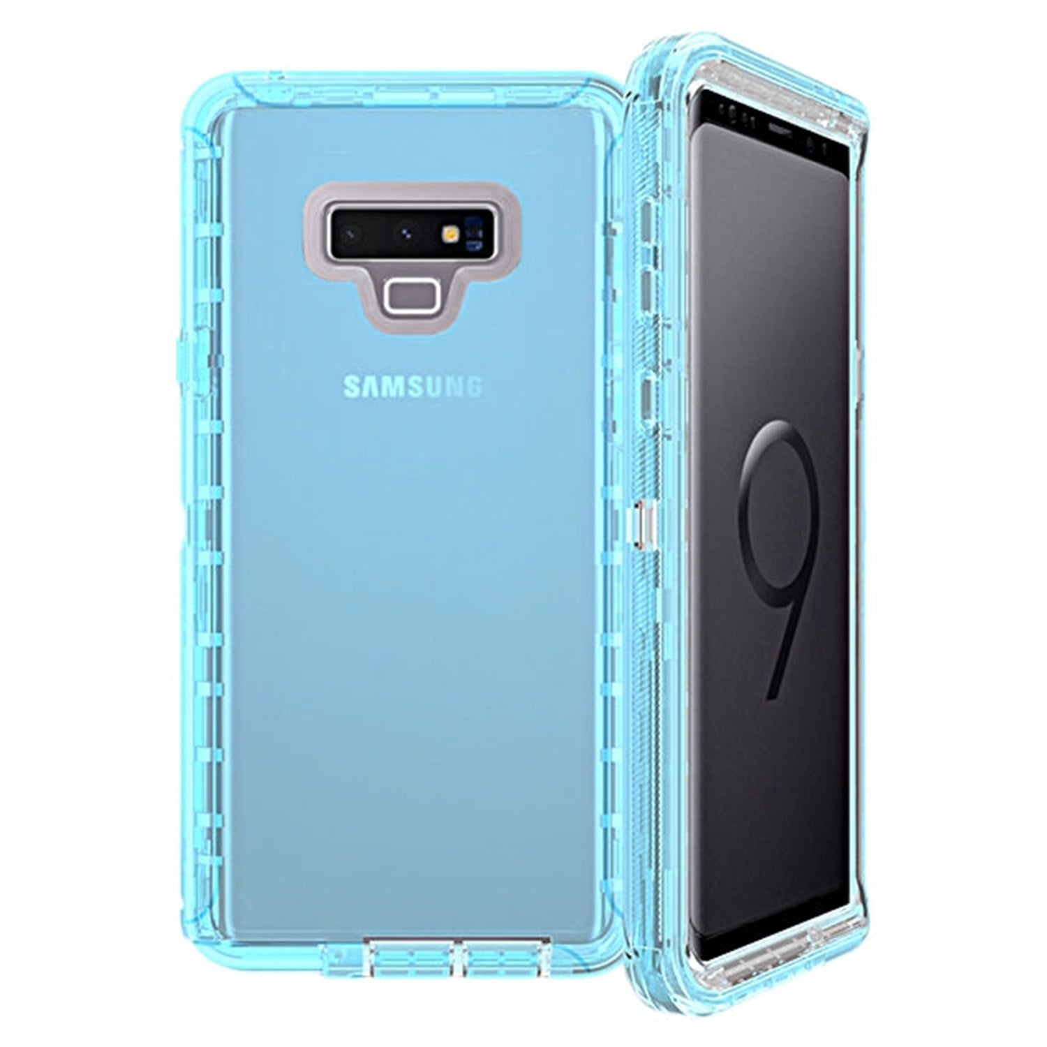 Transparent Full Protection Heavy Duty Case without Clip for Galaxy Note 9