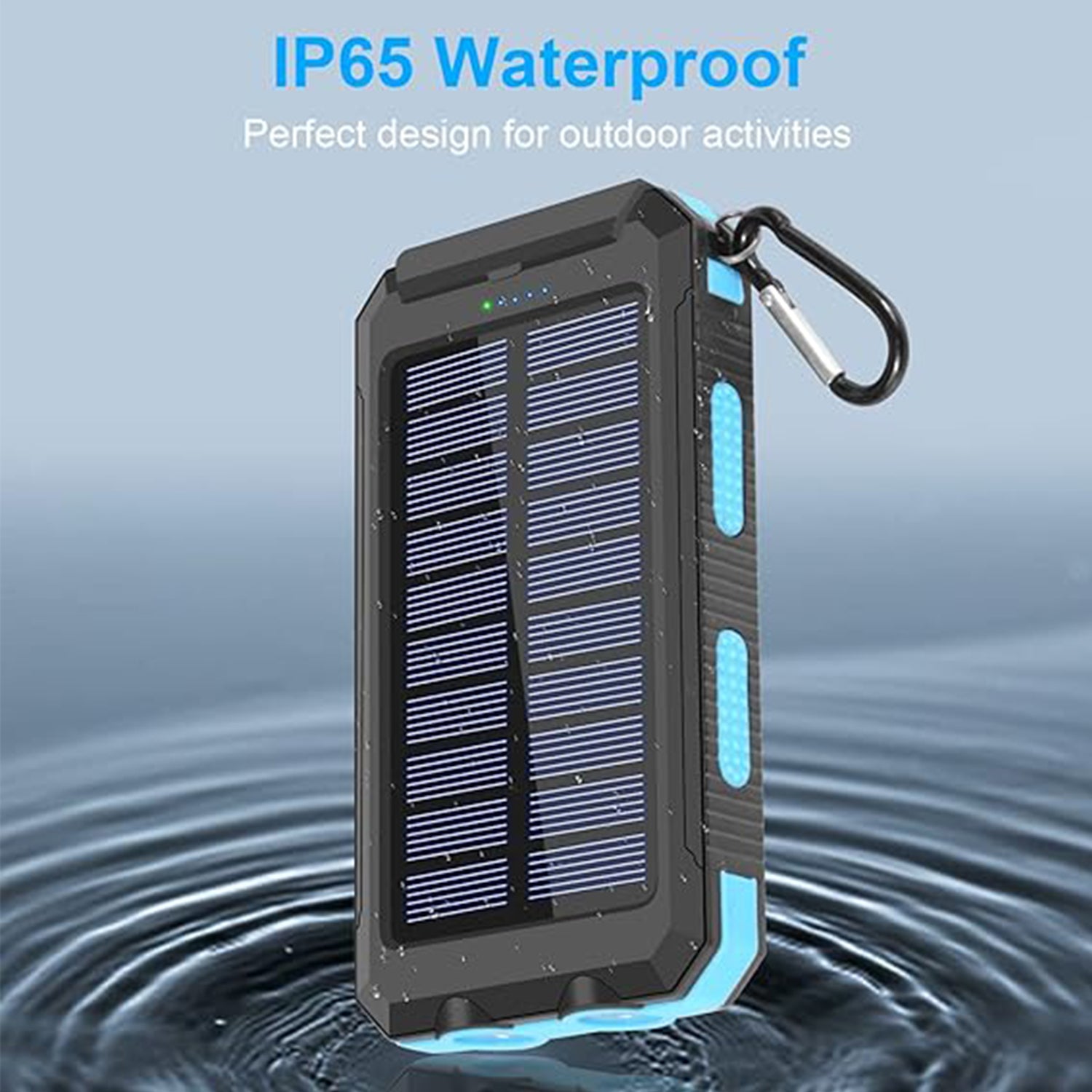10000 mAh Portable Solar Panel Power Bank