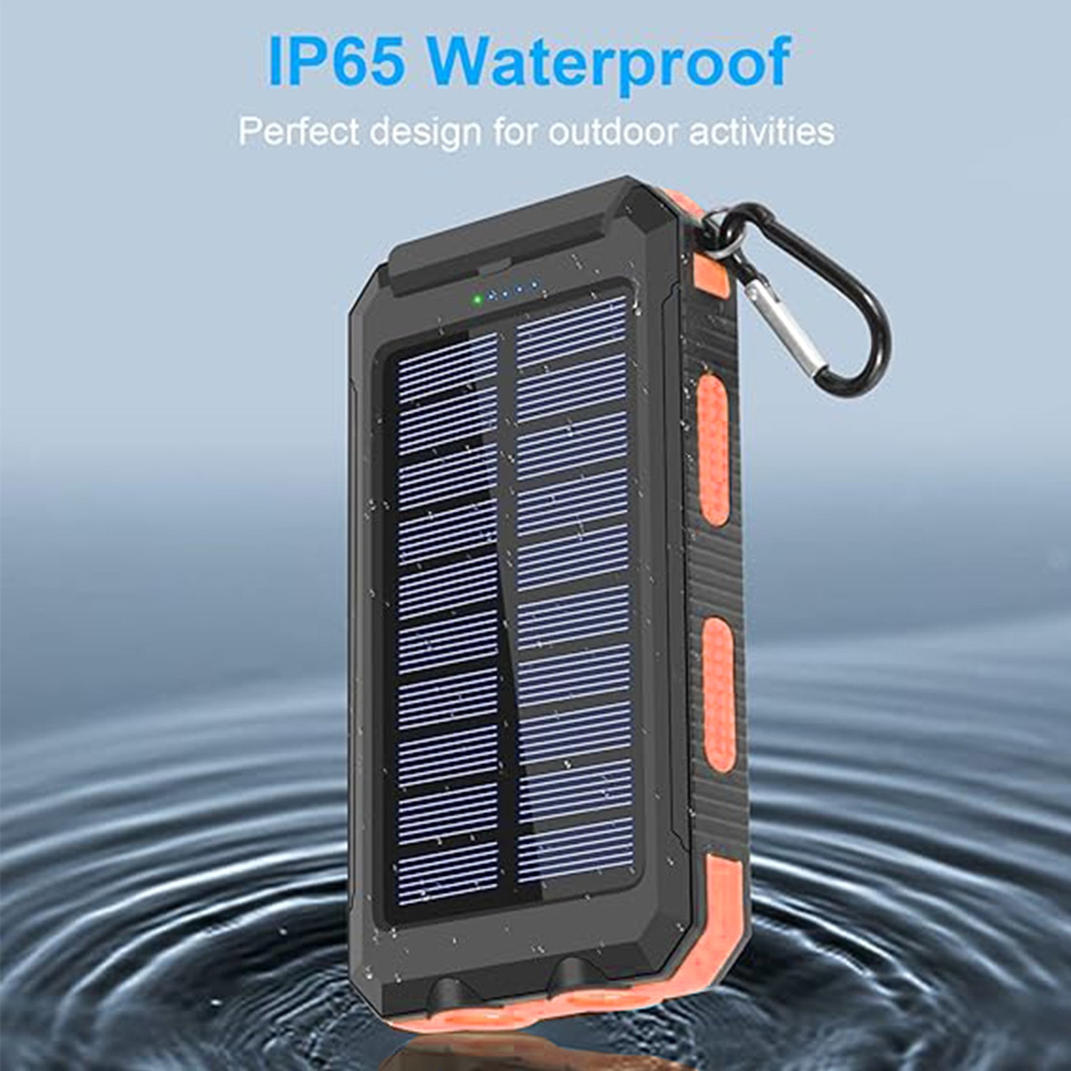 10000 mAh Portable Solar Panel Power Bank