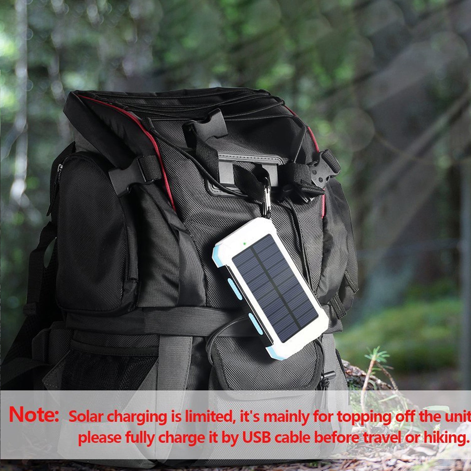 10000 mAh Portable Solar Panel Power Bank