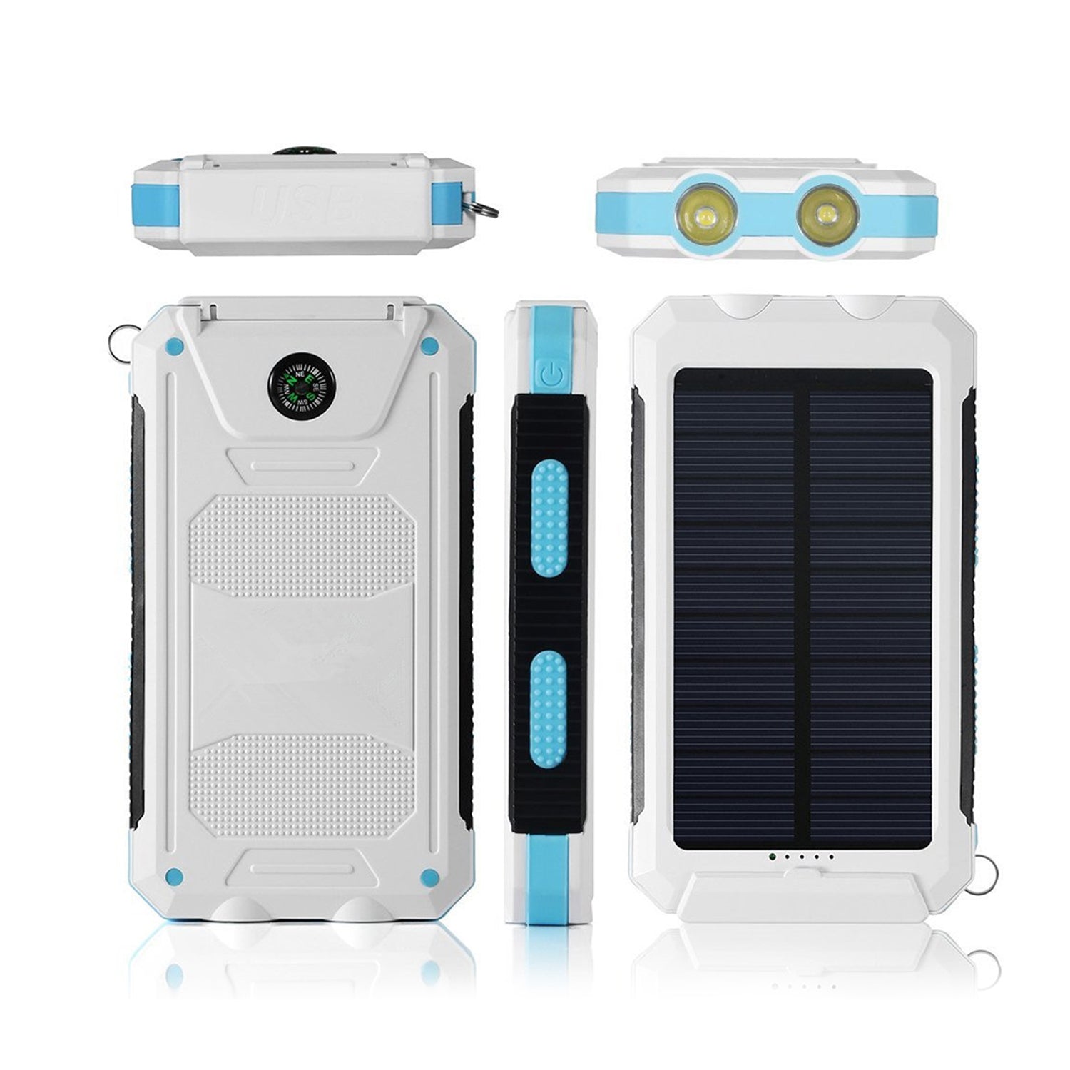 10000 mAh Portable Solar Panel Power Bank