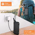 PD&2USB Ports Waterproof 16000mAh Solar Charger Powr Bank with LED Light