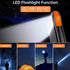 PD&2USB Ports Waterproof 16000mAh Solar Charger Powr Bank with LED Light