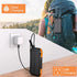 PD&2USB Ports Waterproof 16000mAh Solar Charger Powr Bank with LED Light