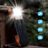 PD&2USB Ports Waterproof 16000mAh Solar Charger Powr Bank with LED Light