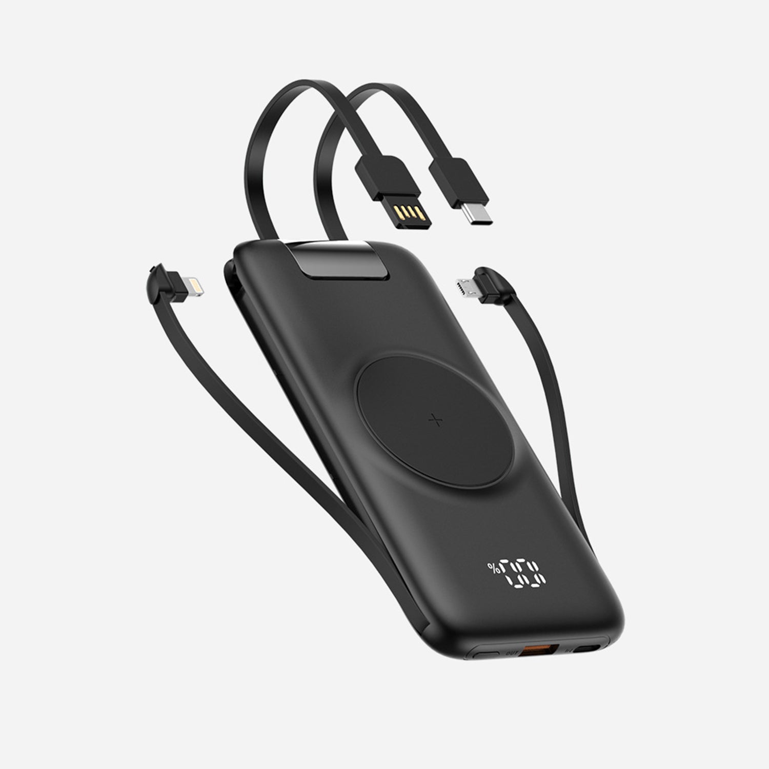 Wireless PD Power Bank 10000mAh Charge For iPhone/Android