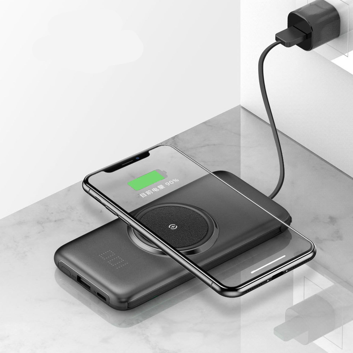 Wireless PD Power Bank 10000mAh Charge For iPhone/Android