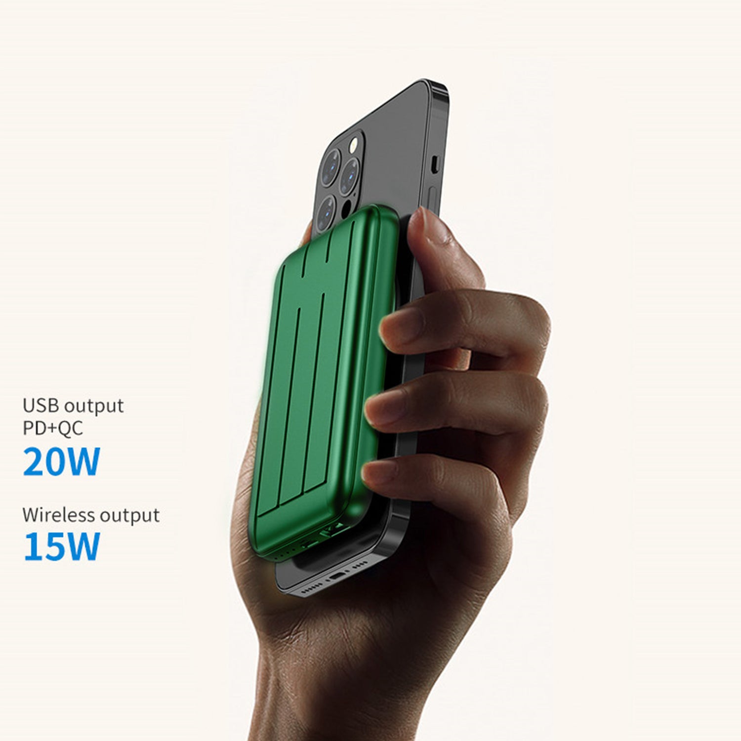 Magnetic Wireless PD Power Bank 10000mAh QC3.0 Quick Charge For iPhone/Samsung/Huawei