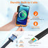 Solar fast charging with 3 LED lights and 3 cables ower bank support wireless-Orange