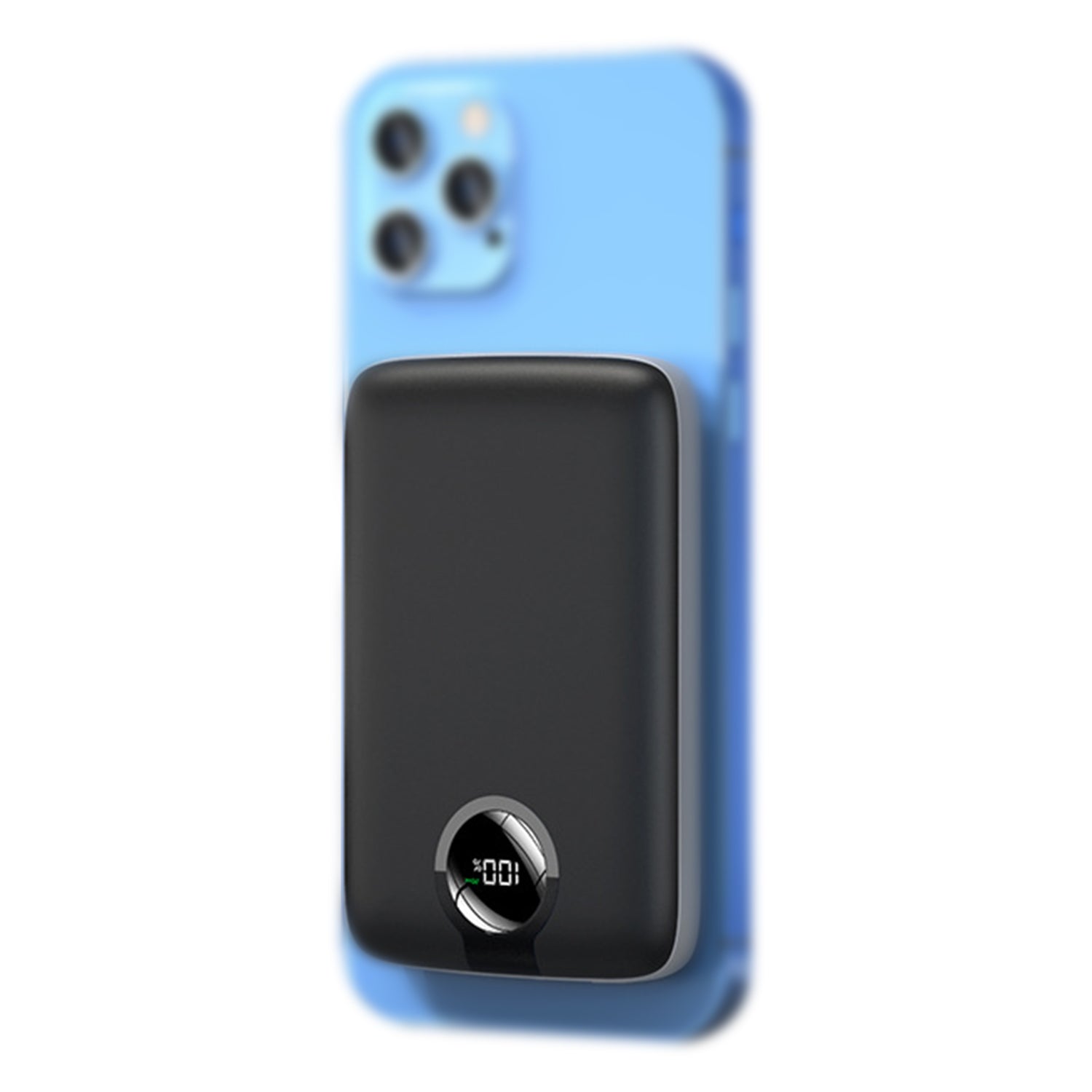 Magnetic charge treasure wireless large capacity 5000 mAh self-line fast charge portable compact mobile power supply 22.5 W