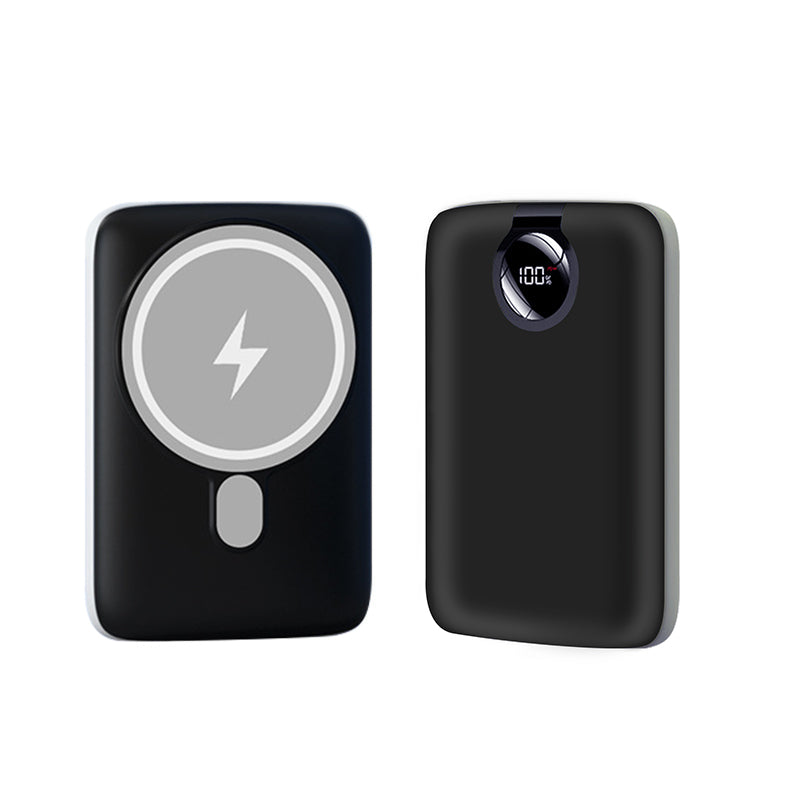 Magnetic charge treasure wireless large capacity 5000 mAh self-line fast charge portable compact mobile power supply 22.5 W