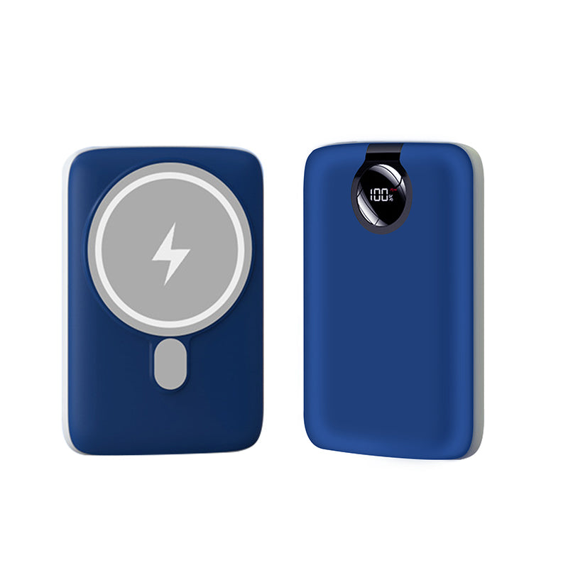 Magnetic charge treasure wireless large capacity 5000 mAh self-line fast charge portable compact mobile power supply 22.5 W
