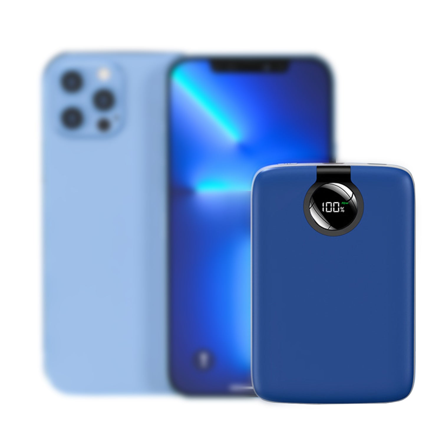 Magnetic charge treasure wireless large capacity 5000 mAh self-line fast charge portable compact mobile power supply 22.5 W