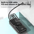 20000mAh Mobile wireless Power Bank with built-in charging cables(PD/ Type C /Lightning/Micro)