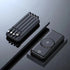 20000mAh Mobile wireless Power Bank with built-in charging cables(PD/ Type C /Lightning/Micro)