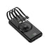 20000mAh Mobile wireless Power Bank with built-in charging cables(PD/ Type C /Lightning/Micro)
