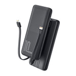 10000MAH Super fast charging power bank with its own cables