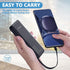 10000MAH Super fast charging power bank with its own cables
