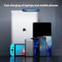 65W fast charging double self-contained cables power bank-Dark Grey