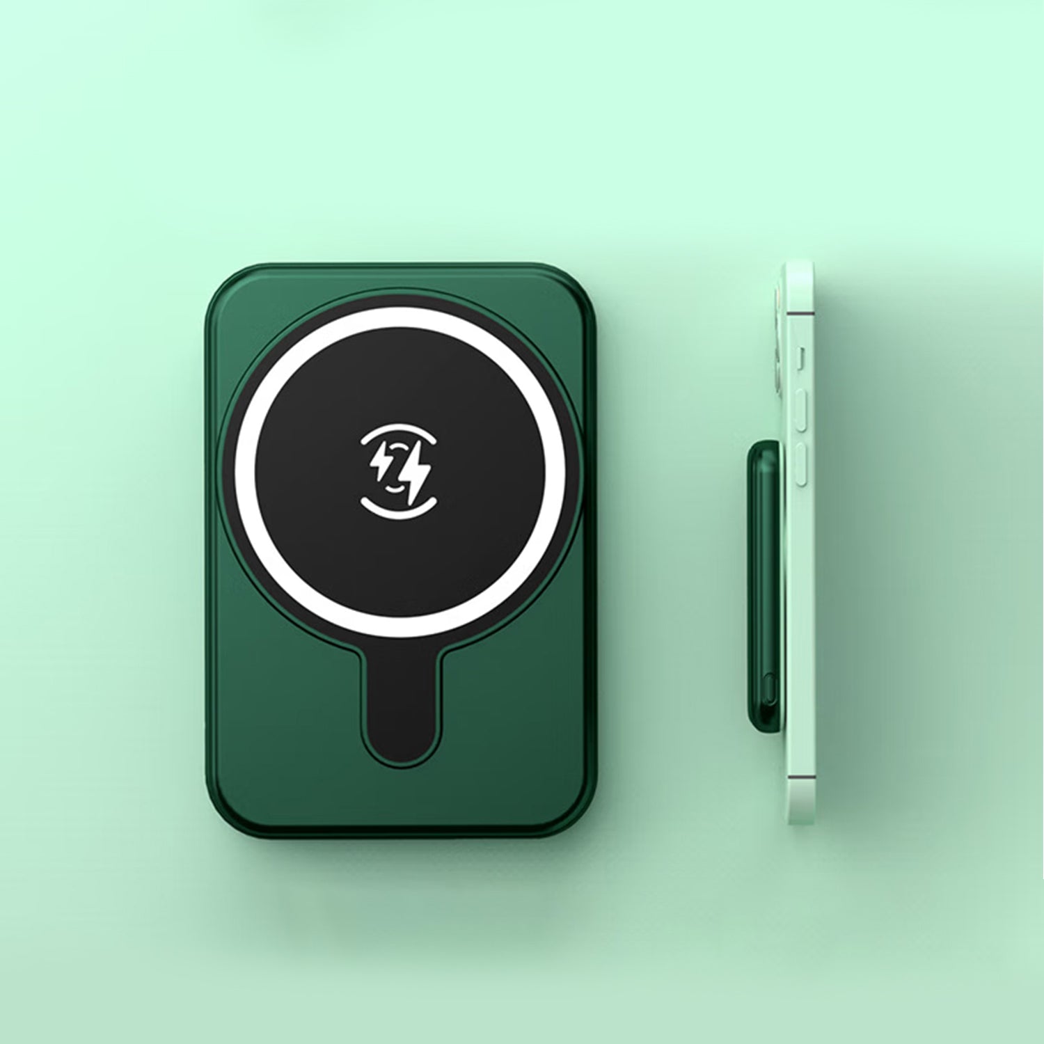 5000mAh  portable magnetic Magnetic absorption wireless charging bank