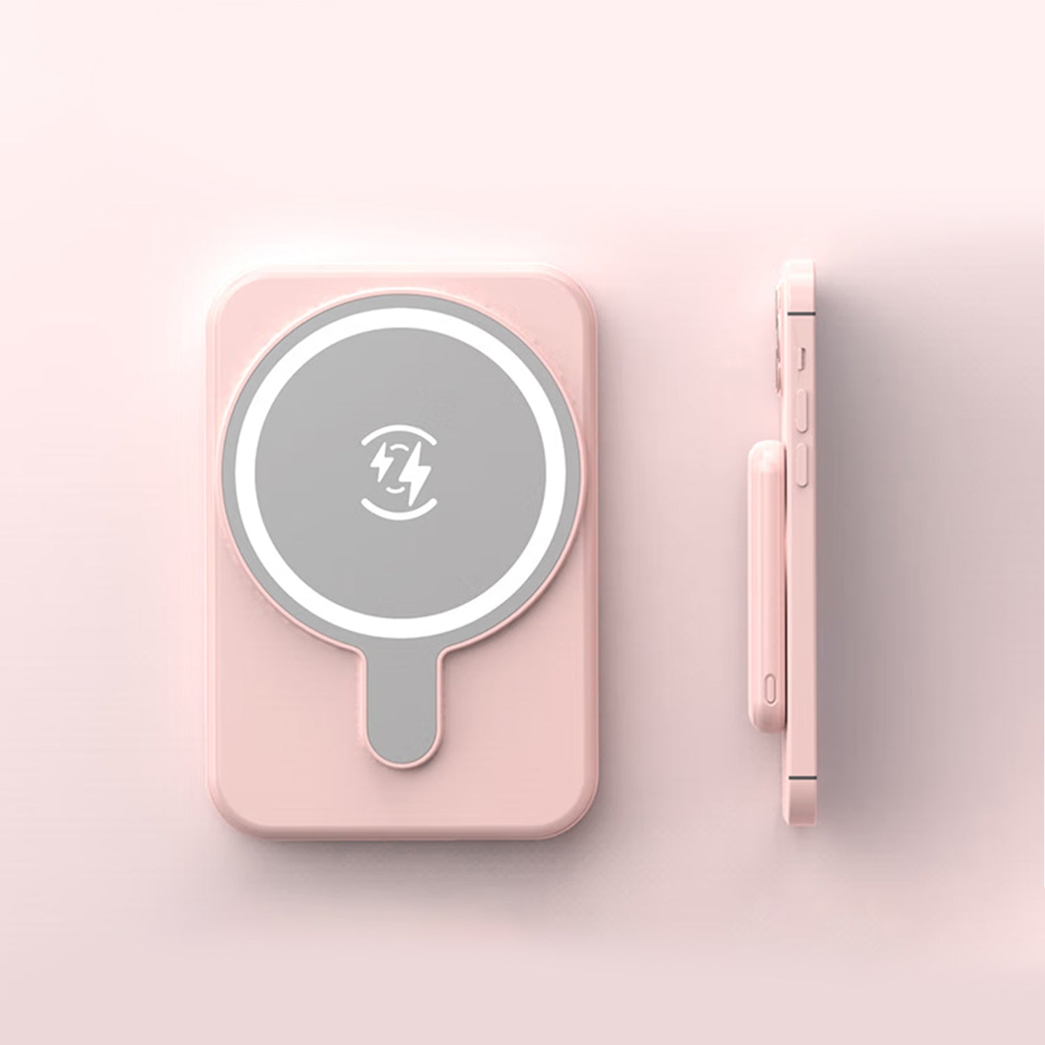 5000mAh  portable magnetic Magnetic absorption wireless charging bank