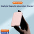 5000mAh  portable magnetic Magnetic absorption wireless charging bank