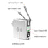6700mAh self contained cable plug magnetic suction wireless charging bank