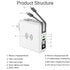 6700mAh self contained cable plug magnetic suction wireless charging bank