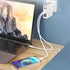 6700mAh self contained cable plug magnetic suction wireless charging bank