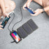 20000mAh Solar fast charging with  LED lights bank support wireless charging-Black