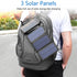 20000mAh Solar fast charging with  LED lights bank support wireless charging-Black