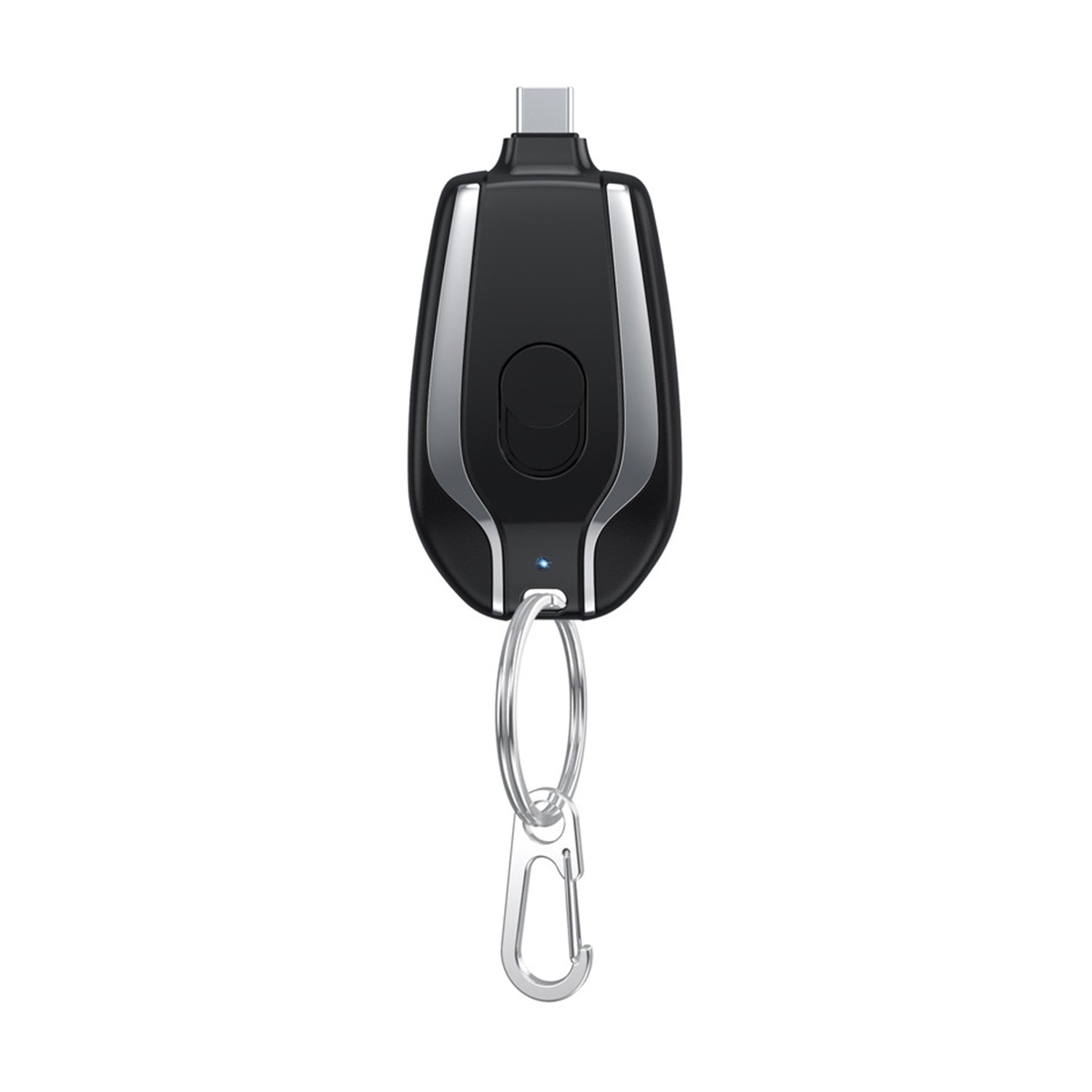 1500mAh mini emergency Type-C Power Banks, Portable Type-C Keychain Backup Battery