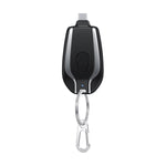 1500mAh mini emergency Type-C Power Banks, Portable Type-C Keychain Backup Battery