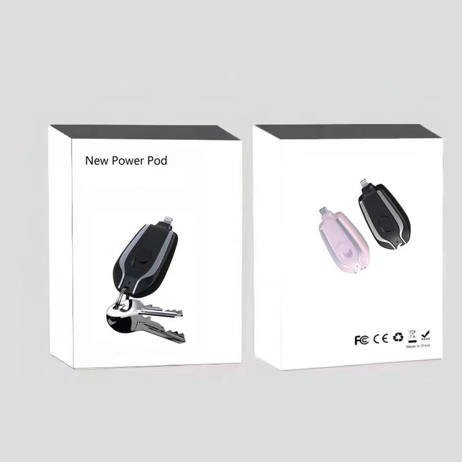 1500mAh mini emergency Lighntning keychain power bank