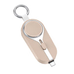 3000mAH Portable emergency Power Bank for Apple Watch Charger Key Chain Mobile Phone External Battery for iPhone15/iPhone15 Pro/iPhone15 Plus/iPhone15 Pro Max.