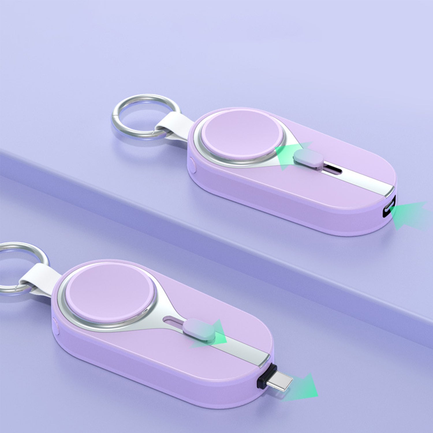 3000mAH Portable emergency Power Bank for Apple Watch Charger Key Chain Mobile Phone External Battery for iPhone15/iPhone15 Pro/iPhone15 Plus/iPhone15 Pro Max.
