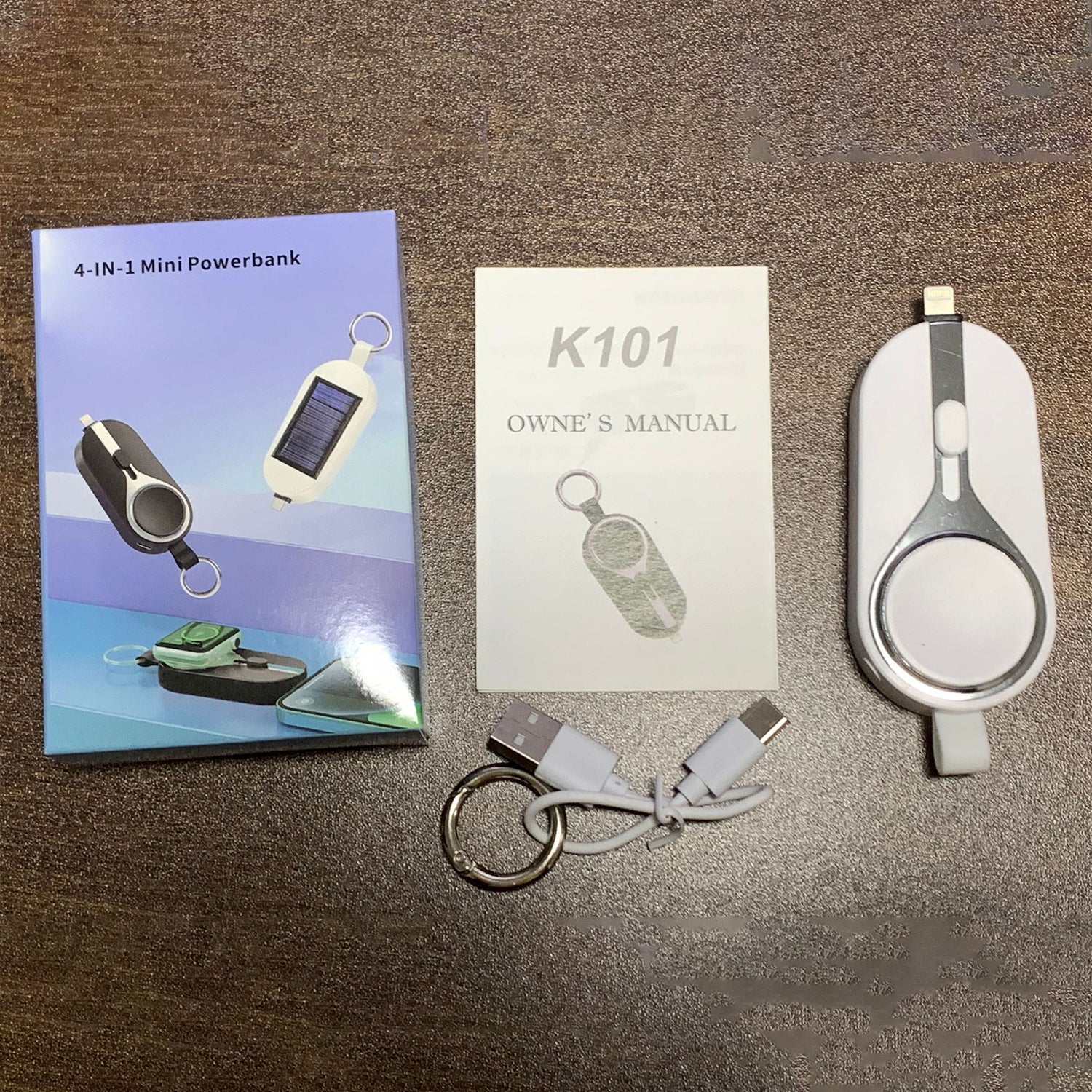 3000mAH Portable emergency Power Bank for Apple Watch Charger Key Chain Mobile Phone External Battery for iPhone15/iPhone15 Pro/iPhone15 Plus/iPhone15 Pro Max.