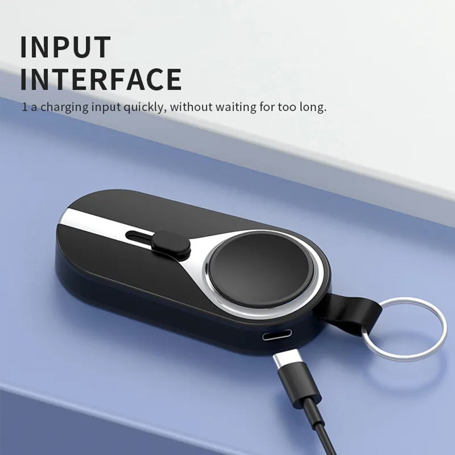 3000mAH Portable emergency Power Bank for Apple Watch Charger Key Chain Mobile Phone External Battery for iphone 12 13 14 Spare Auxiliary Battery