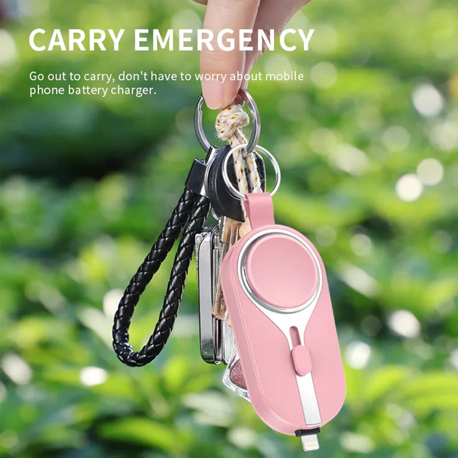 3000mAH Portable emergency Power Bank for Apple Watch Charger Key Chain Mobile Phone External Battery for iphone 12 13 14 Spare Auxiliary Battery