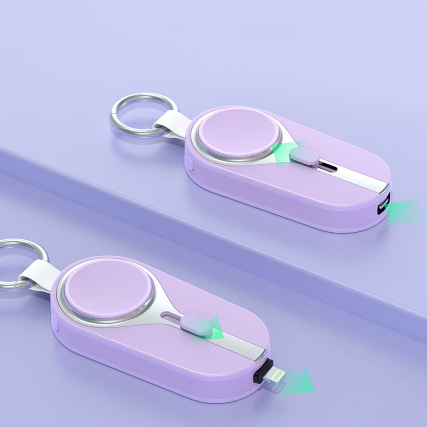 3000mAH Portable emergency Power Bank for Apple Watch Charger Key Chain Mobile Phone External Battery for iphone 12 13 14 Spare Auxiliary Battery