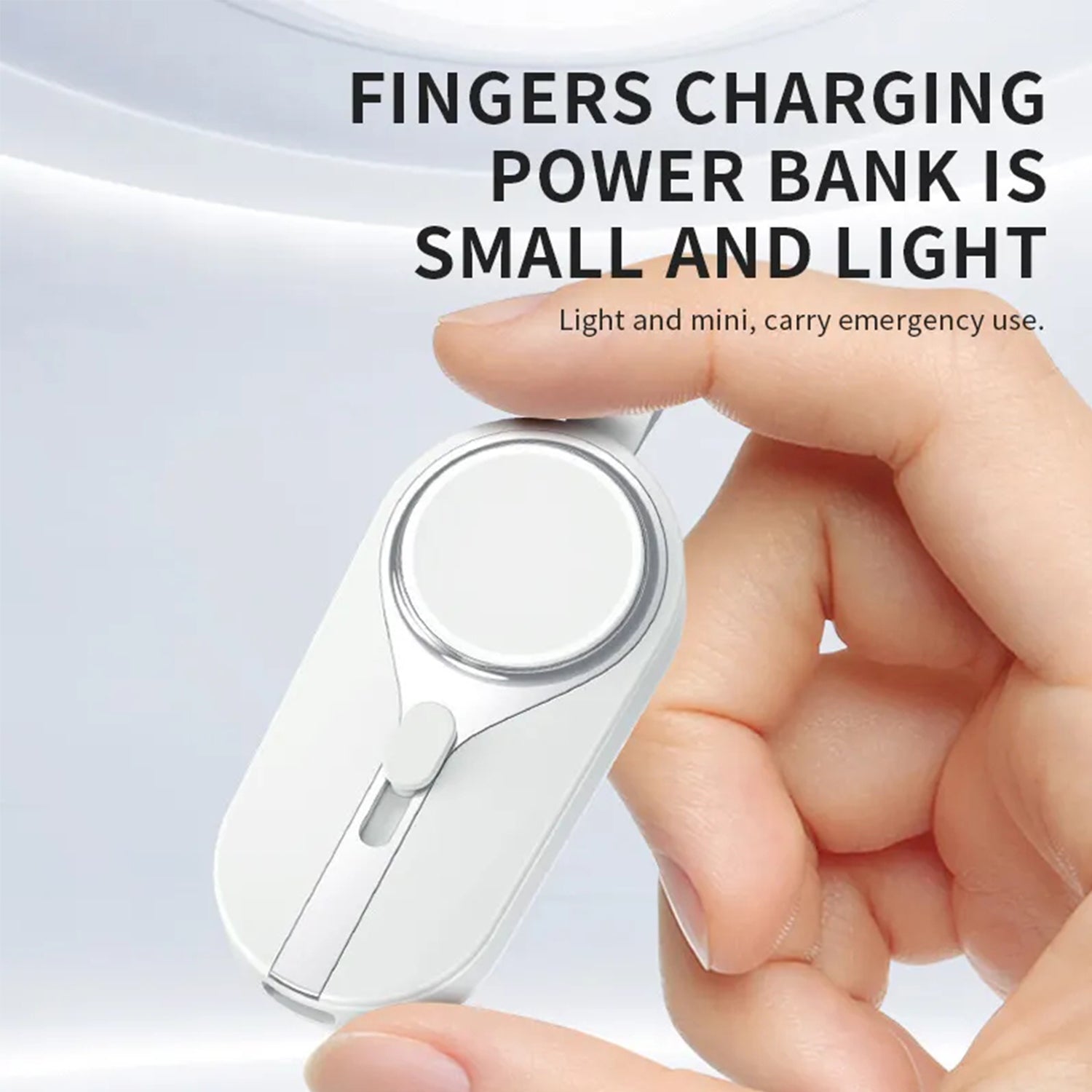 3000mAH Portable emergency Power Bank for Apple Watch Charger Key Chain Mobile Phone External Battery for iphone 12 13 14 Spare Auxiliary Battery