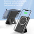 Magnetic Attraction Wireless Power Bank 10000mAh Portable Battery Charger Foldable Stand Fast Charging 15W Wireless & PD 22.5W USB-C for iPhone 15/14/13/12/12 Pro/13 Pro Max-Black