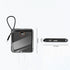 Portable With Lanyard Power Bank,20000mAh 22.5W Fast Charging USB-C + Lightning Power Bank, High-Speed Small Phone Charger Built in Cable,LCD Display External