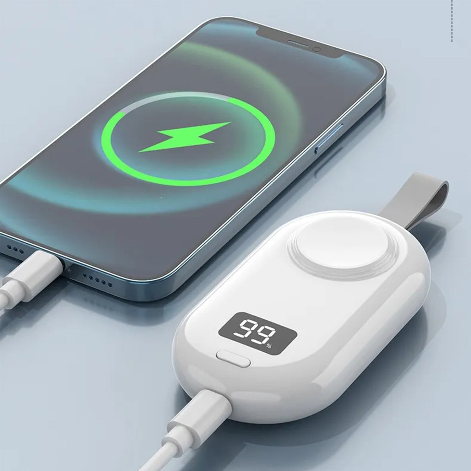 Portable Charger for Apple Watch, 2500mAh iWatch Charger Wireless Fast Charging Power Bank,compatible Magnetic Attraction Travel Smart Keychain Charger for Apple Watch Series Ultra/8/7/6/5/4/3/2/SE