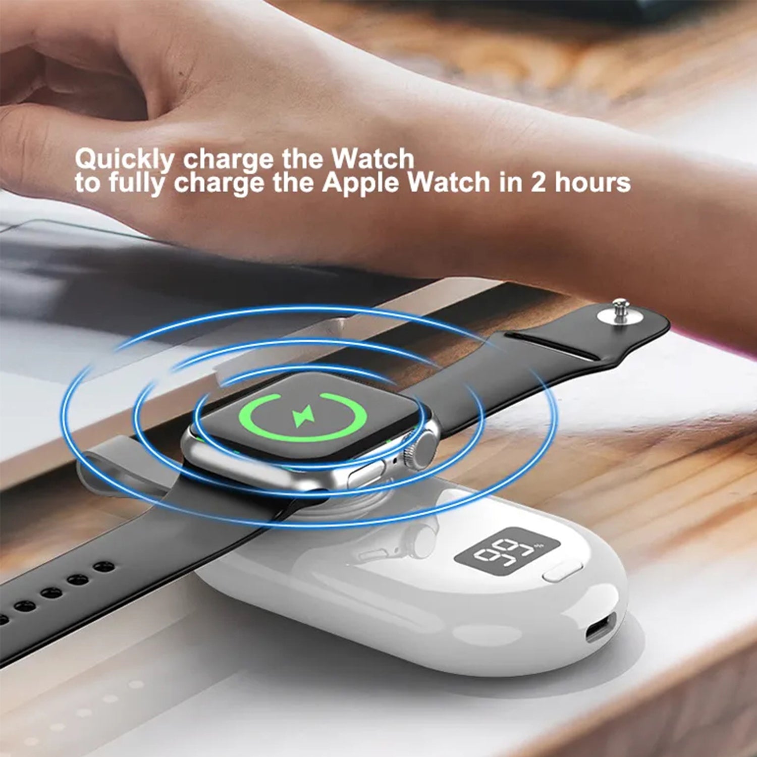 Portable Charger for Apple Watch, 2500mAh iWatch Charger Wireless Fast Charging Power Bank,compatible Magnetic Attraction Travel Smart Keychain Charger for Apple Watch Series Ultra/8/7/6/5/4/3/2/SE
