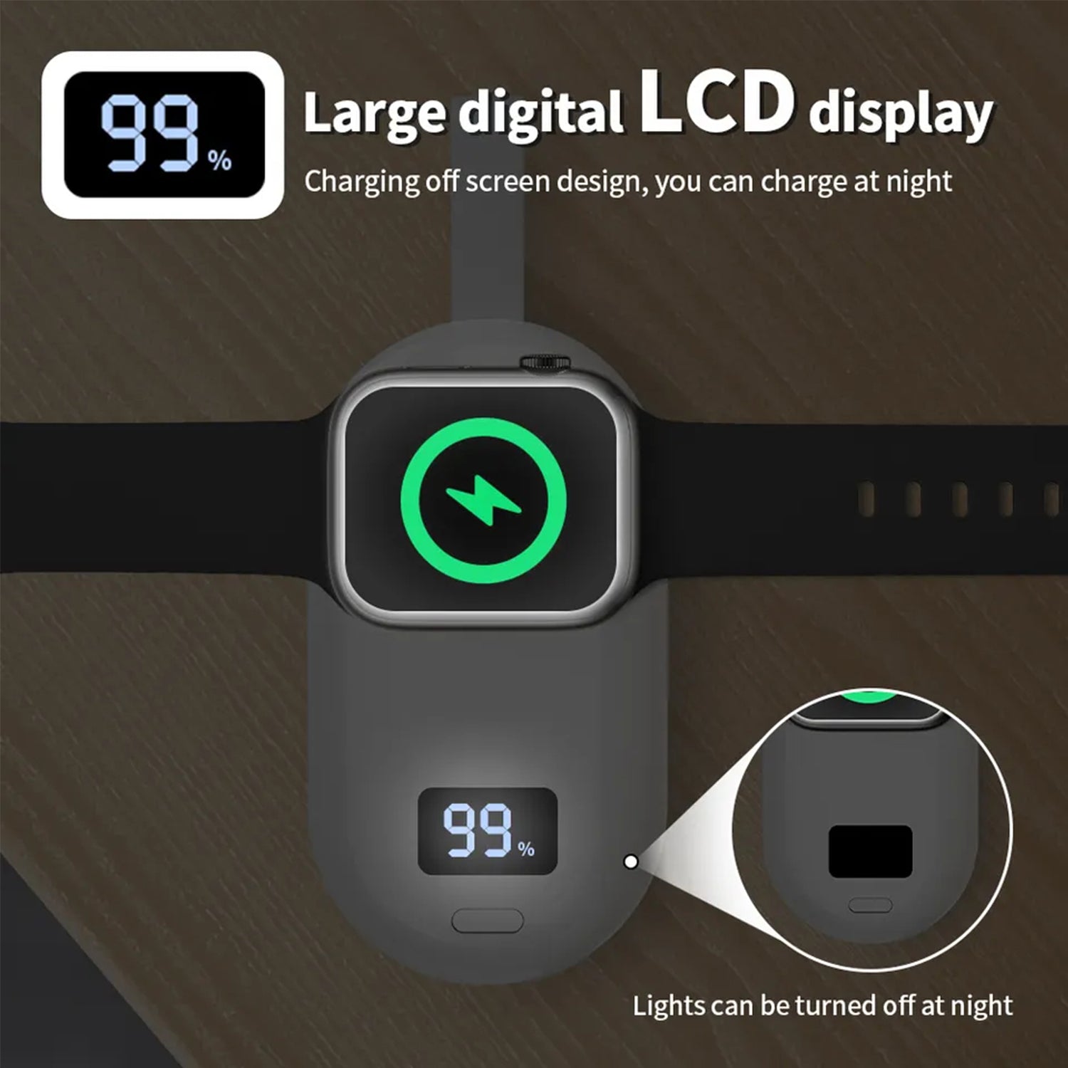 Portable Charger for Apple Watch, 2500mAh iWatch Charger Wireless Fast Charging Power Bank,compatible Magnetic Attraction Travel Smart Keychain Charger for Apple Watch Series Ultra/8/7/6/5/4/3/2/SE