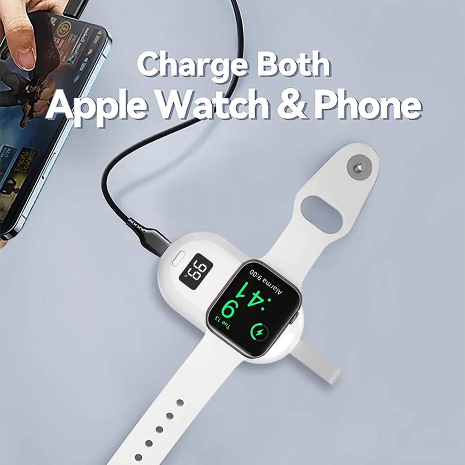 Portable Charger for Apple Watch, 2500mAh iWatch Charger Wireless Fast Charging Power Bank,compatible Magnetic Attraction Travel Smart Keychain Charger for Apple Watch Series Ultra/8/7/6/5/4/3/2/SE