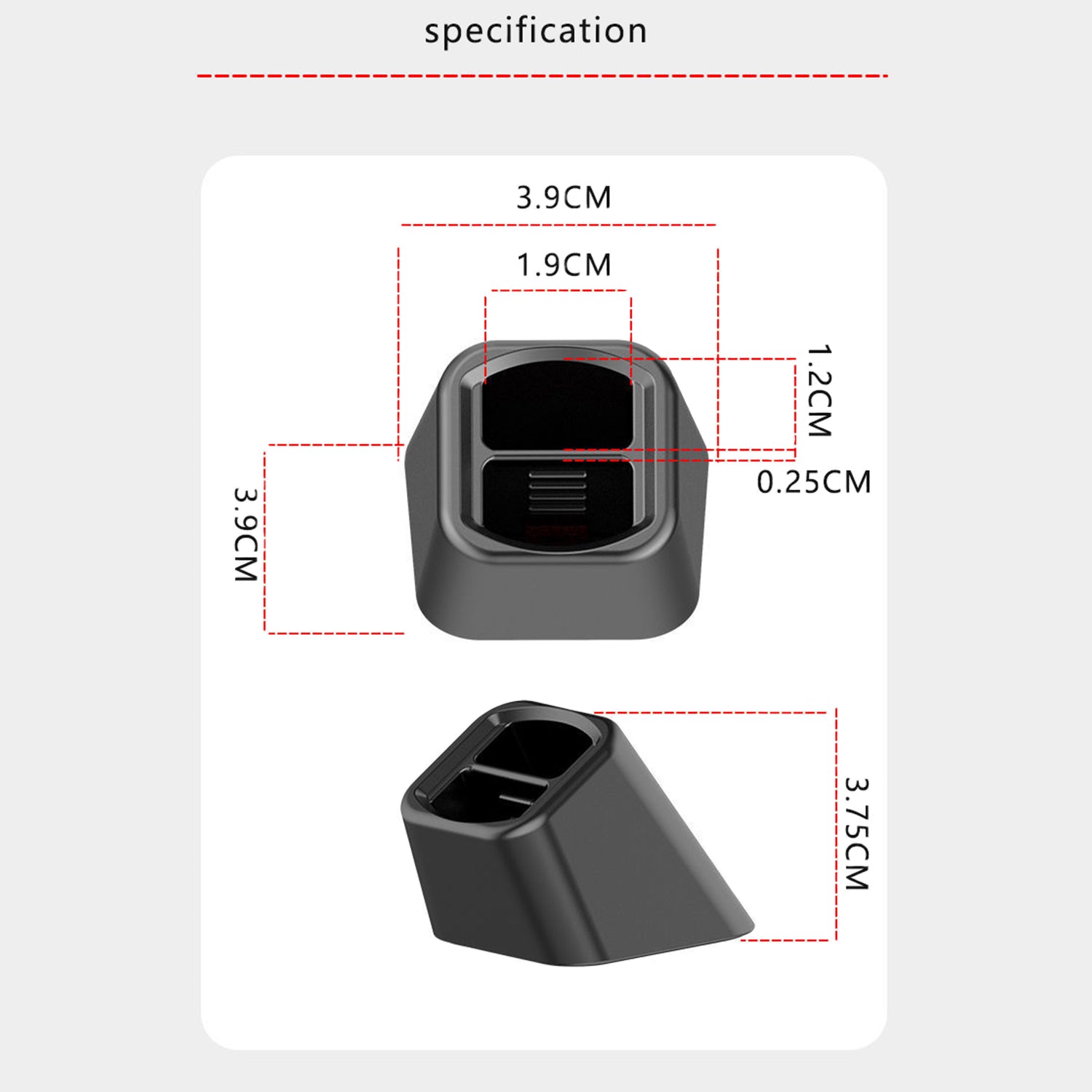 Multifunctional Vehicle Mobile Phone Phone Holder Base-Black