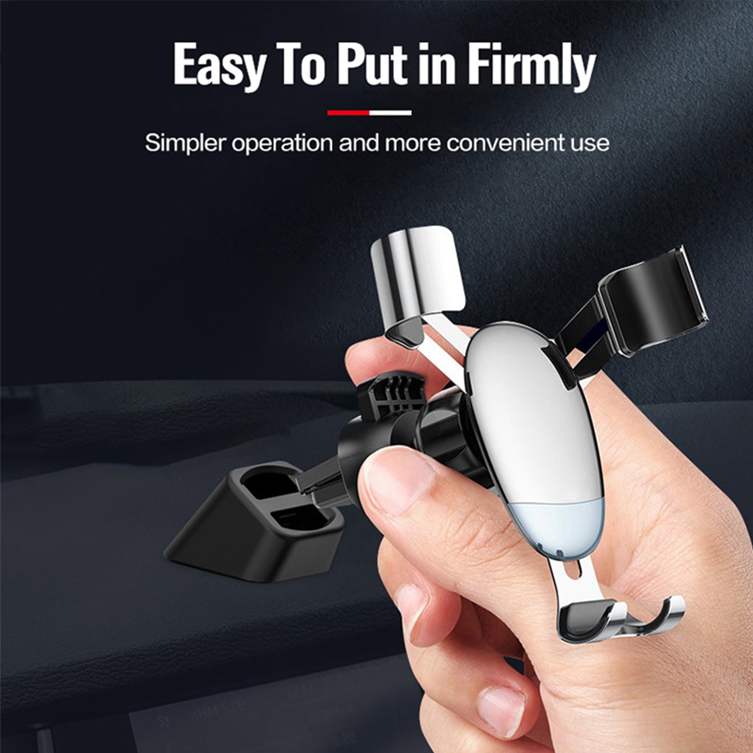 Multifunctional Vehicle Mobile Phone Phone Holder Base-Black