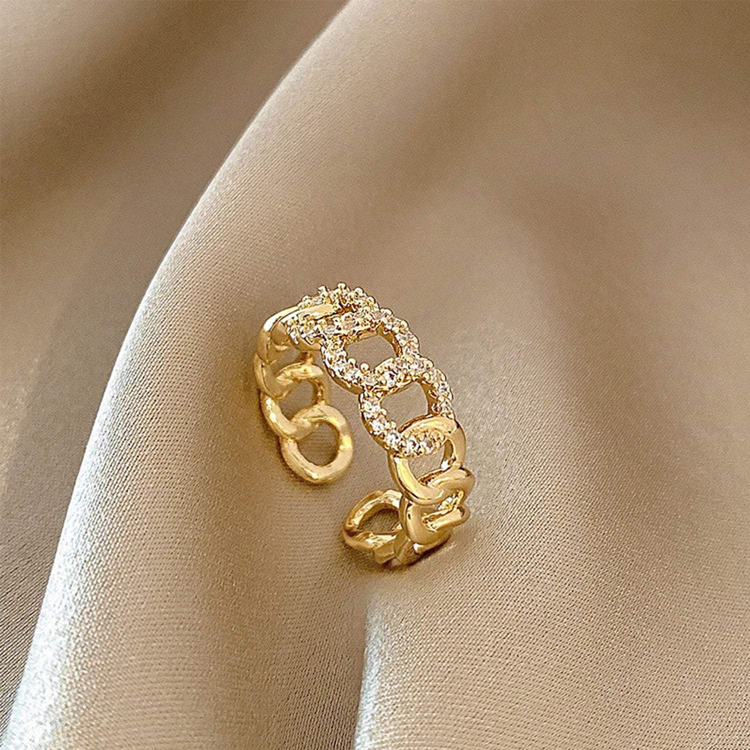 European and American ins style high-end personalized ring(RF-M006)-Circle